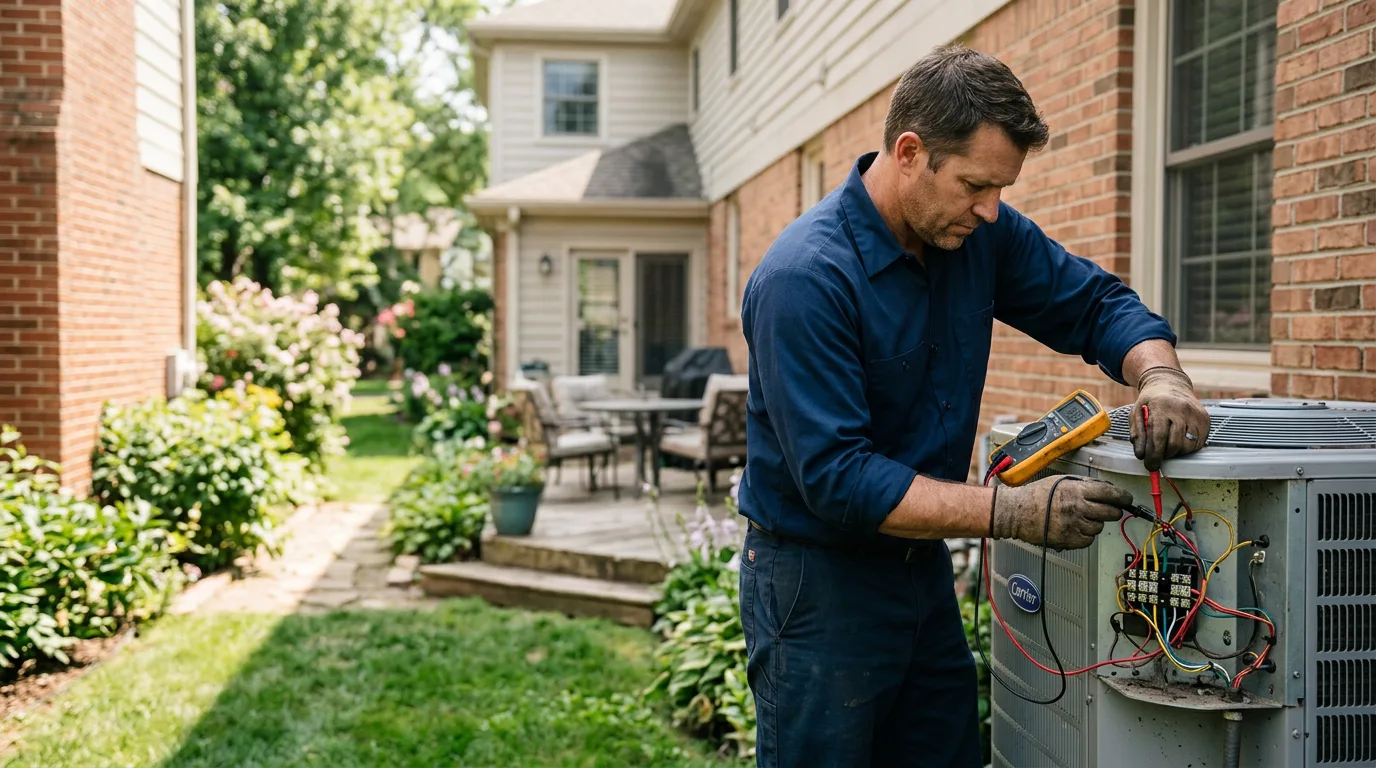 HVAC technician working near Winchester, ID